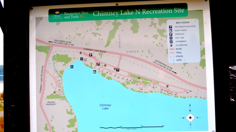 Chimney Lake map Chimney Lake map