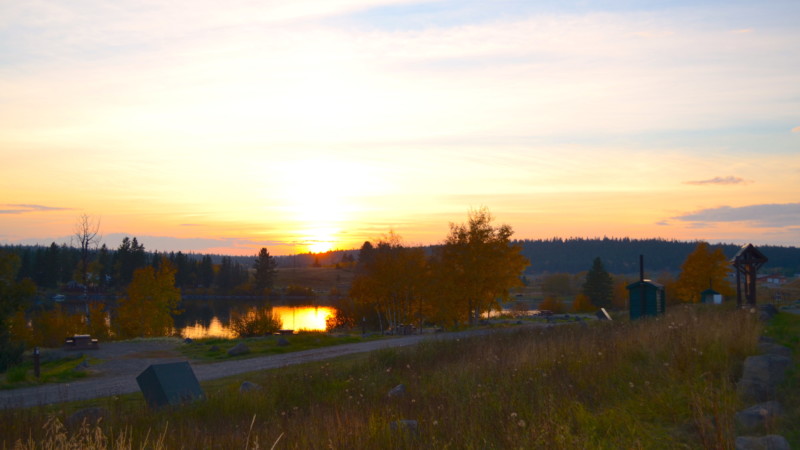 Sunset at Chimney Lake