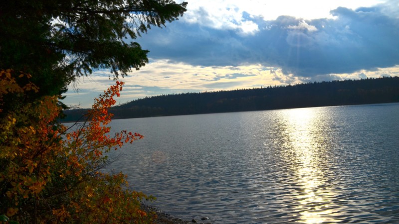 View across the lake from Felker Lake Campground